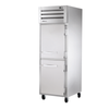 True Spec Series 27.5-Inch Solid Half-Door Reach-In Refrigerator stainless steel commercial reach-in refrigerator with top mount