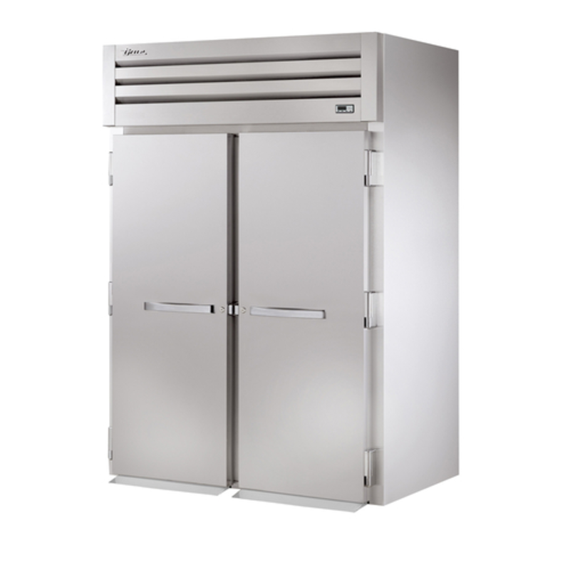 Alt Tag: True Spec Series 68" Two-Door Roll-In Heated Holding Cabinet stainless steel solid door commercial food warmer cabinet