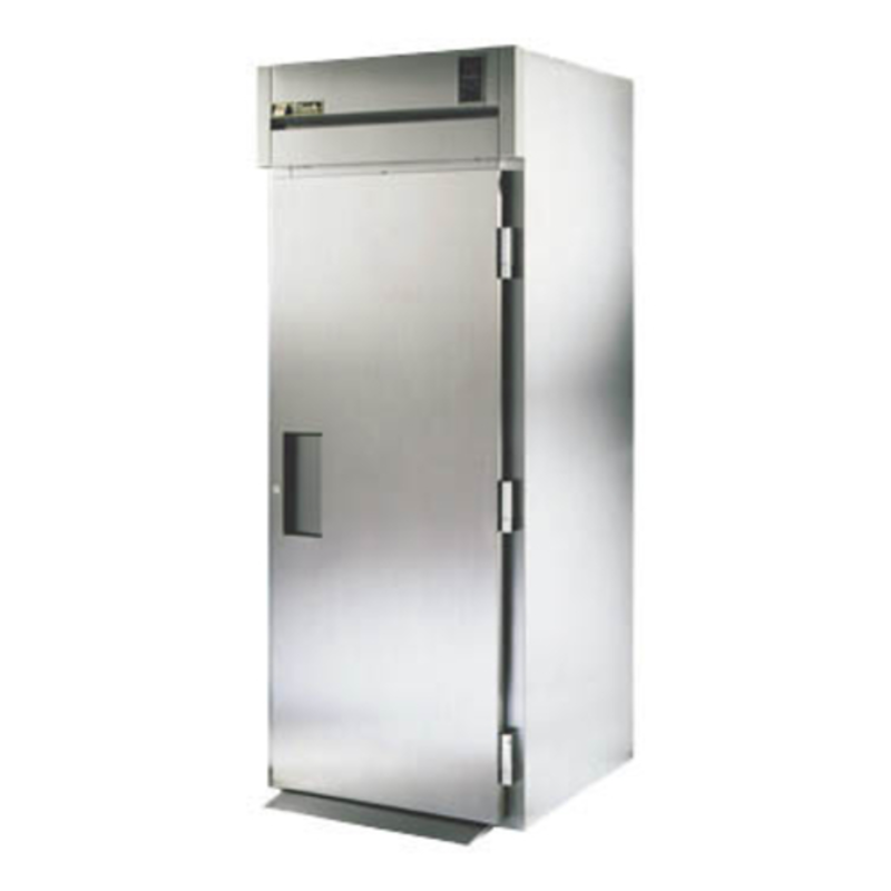 Alt Tag: True STA1RRI89-1S-HC 35" Spec Series Roll-In Solid Door Refrigerator stainless steel commercial roll-in refrigerator