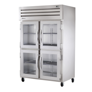 Alt Tag: True STG2H-4HG Spec Series 52-5/8 Inch Heated Holding Cabinet reach-in glass half swing door heated cabinet