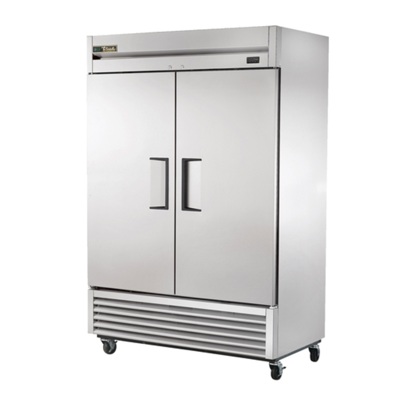 True 54 Inch Reach-In Refrigerator With Solid Doors For Professional Food Service.
