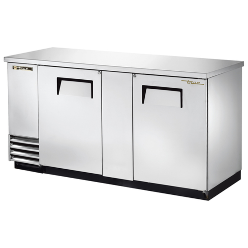 True TBB-3-S-HC 69-Inch Back Bar Cooler Stainless Steel For Efficient Beverage Storage
