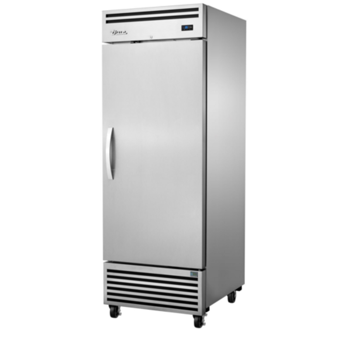 Alt Tag: True TGN-1R-1S 28.75 Inch T-Series Reach-In Solid Door Refrigerator stainless steel commercial single-door fridge