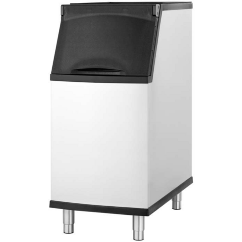 Tag alternatif : Vrai TIB-422, capacité de 320 lbs, bac à glace commercial en pente frontale, bac de rangement à glace en pente avec couvercle rabattable pour restaurants, bars, hôtels