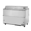 True TMC-58-S-DS-HC 58" Dual-Sided Stainless Steel Milk Cooler, dual-sided access commercial cafeteria milk cooler station