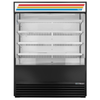 True TOAM-60-HC~TSL01 60" Open Air Merchandiser Refrigerator Display open-front refrigerated case with adjustable shelves