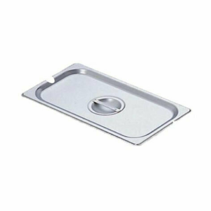 Omcan 80271 Stainless Steel Steam Table Pan Cover Designed For Efficient Holding And Cleaner Service.