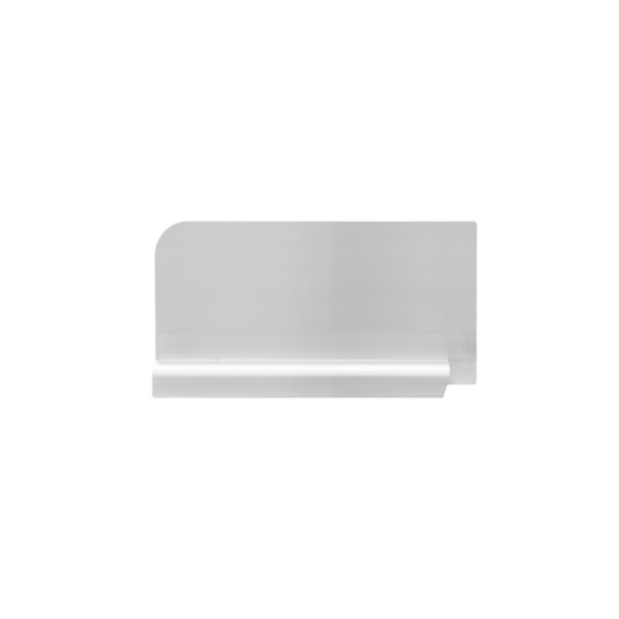 Omcan 47731 Stainless Steel Splash Guard for 18″ x 21″ Pot Sinks – Left welded sink splash guard, 12-inch width