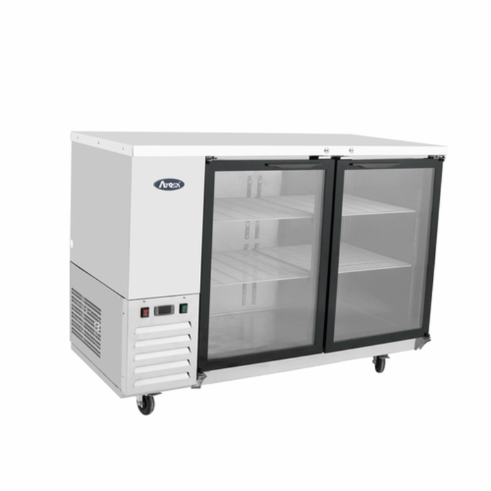 Atosa MBB48GGR 48-Inch Refrigerated Back Bar Cooler Glass Doors