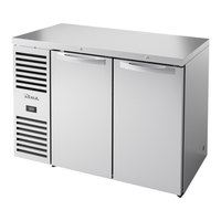 True TBR48-RISZ1-L-S-SS-1 48-Inch Solid Door Refrigerated Bar Cooler