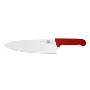 Omcan 23880 10" Chef Knife Stainless Steel with Red Handle