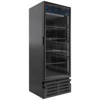 Omcan 45445 19.2 cu. ft. Single Glass Door Reach-In Refrigerator