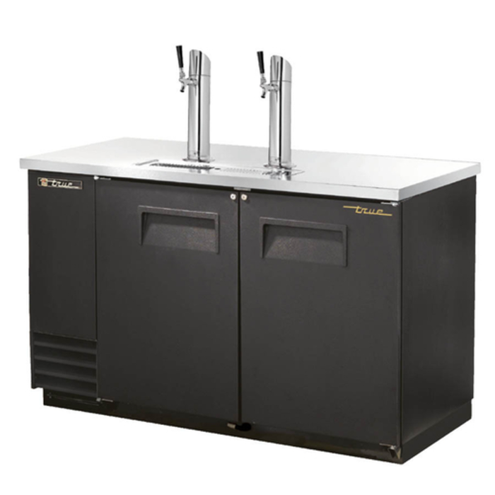 Refroidisseur de bière pression à deux portes de 149,5 cm de largeur True Manufacturing