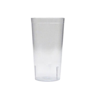 TPP-8CL 8 oz. Textured Break-Resistant SAN Plastic Tumbler, Clear