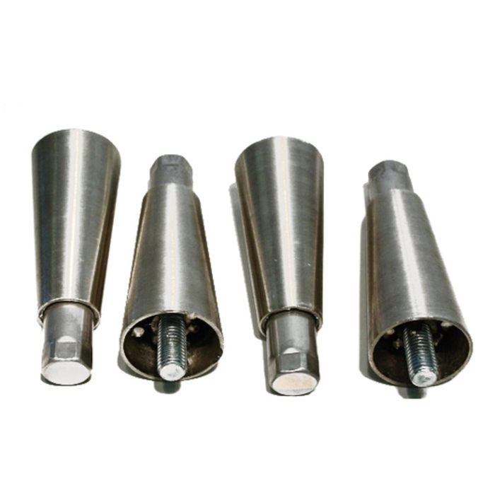 Cornelius 70407 6-Inch Adjustable Nickel Plated Equipment Legs - Set of 4