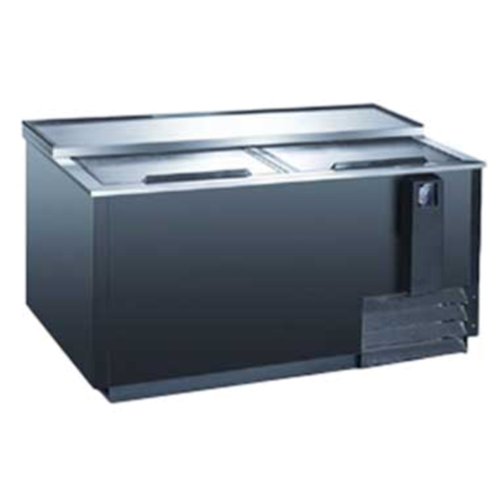 Omcan 50040 64.5"W Horizontal Chest Beer Bottle Cooler 17.23 Cu. Ft.