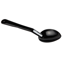 Omcan 80292 13-Inch Solid Polycarbonate Serving Spoon, Black