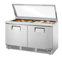 True Refrigeration TFP-64-24M-FGLID 64-Inch Refrigerated Counter Mega Top Unit