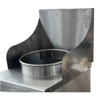 Alt Tag: Omcan 48289 Backsplash with Sides for 13" Wok Ranges stainless steel wok range backsplash with side splashes