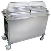 Cadco CBC-HH 52.75"L x 20.75"W MobileServ® Junior Hot Buffet Cart