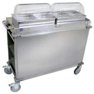 Cadco CBC-HH 52.75"L x 20.75"W MobileServ® Junior Hot Buffet Cart