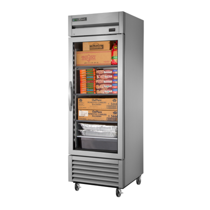 Congélateur à porte vitrée simple True Manufacturing de 27 pouces (format armoire)