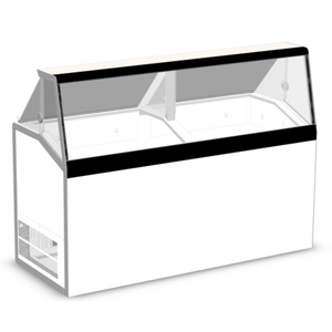 Master-Bilt DD-66L 69.25" Low-Glass Ice Cream Dipping Cabinet