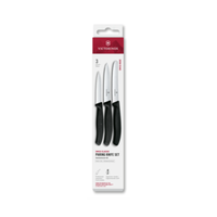 Victorinox 6.7113.34 3-Piece Paring & Utility Knife Set Black