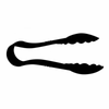 Alt Tag: Omcan 80151 12-inch Heavy-Duty Plastic Utility and Serving Tongs one-piece plastic serving tongs for buffet catering and commercial kitchen