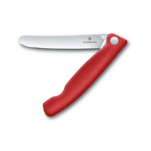 Victorinox 6.7801.FC1 4-1/2" Red Foldable Paring Knife Straight Blade