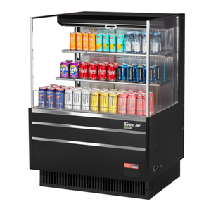 Turbo Air TOM-36L-UF-W(B)-3S-N 34.75"W 11.1 Cu. Ft. Open Merchandiser