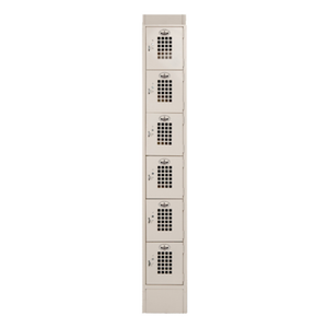 Winholt WL-66-ST 12"L x 12"W 6-Door Multi-Tier Steel Locker