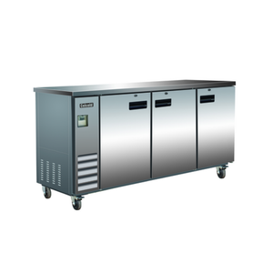 Celcold CBB72S 73"W Stainless Steel Back Bar Cabinet Refrigerator