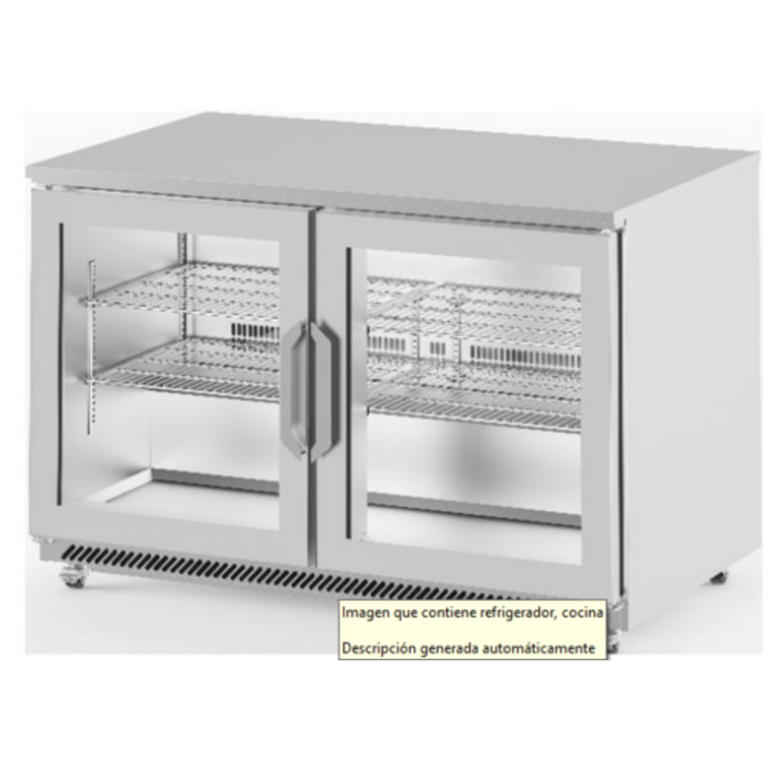 Infrico IUC-UC60RCR 60.5" Undercounter Glass Door Reach-In Refrigerator