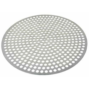 Omcan 46741 Commercial Grade Aluminum Pizza Pan 16-inch Diameter perforated aluminum pizza pan for crispy crusts