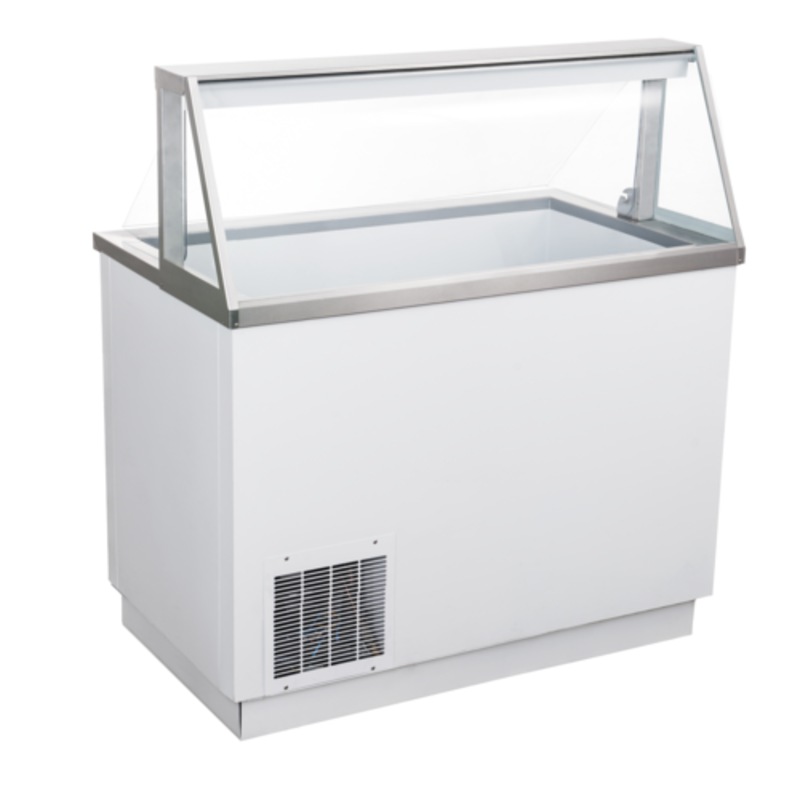 U-STAR USDP-47 47-inch Ice Cream Dipping Cabinet With Storage Featuring Glass Canopy And Bright Interior