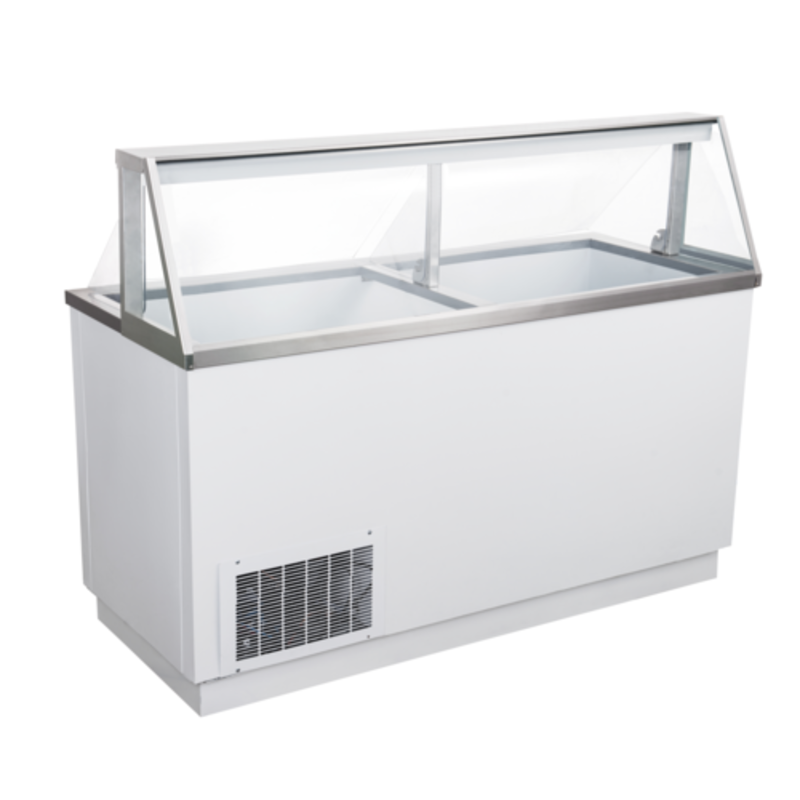 U-Star USDP-67 Ice Cream Dipping Cabinet 20 Can Capacity With Glass Canopy And LED Lighting