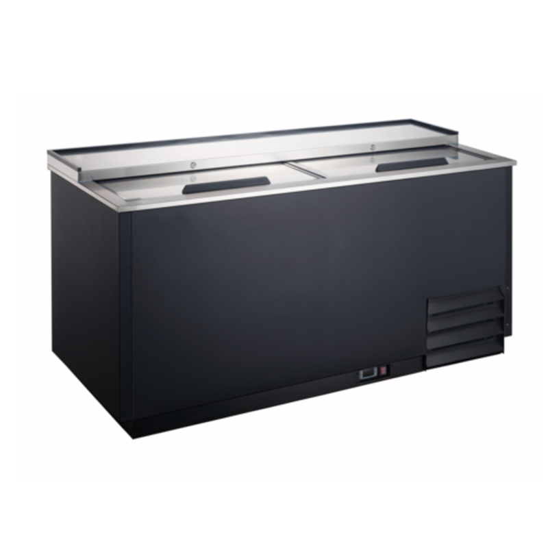 U-Star USGF-2L Two-Lid Glass Froster Chiller 12 cu ft For Frosted Glassware And Chilled Service Items