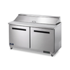 Arctic Air AMT60R 61.25" Mega Top Sandwich Salad Prep Table Featuring Stainless Steel Construction.