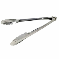 Omcan 14003 12-inch Stainless Steel Heavy-Duty Locking Utility Tongs