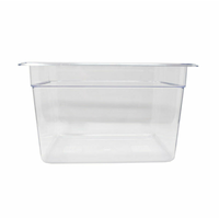 Omcan 80075 Half-Size 12-4/5" x 10-7/16" Polycarbonate Food Pan