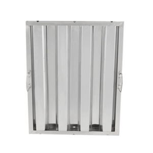 OMCAN 34837 Filtre à hotte de cuisinière en acier inoxydable de 16 pouces de largeur Filtre à graisse commercial pour systèmes de ventilation de restaurant