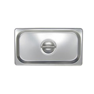 Couvercle de plat à vapeur plein en acier inoxydable de taille 1/3 CST-T