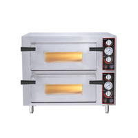 Omcan 48368 Countertop Electric Double Chamber Pizza Bake Oven