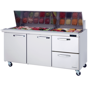 Blueair BLMT72-D2R-HC Table de préparation de sandwich Mega Top 72-3/8"L