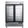 EFI Sales F2-54GDSVCP 54" Two-Section Glass Door Reach-In Freezer With Glass Doors And Adjustable Shelves