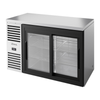 True TBR52-RISZ1-L-S-11-1 52-Inch Refrigerated Back Bar Cabinet With Two Doors And Stainless Steel Finish