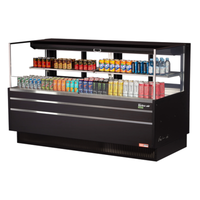 Turbo Air TOM-72L-UFD-W(B)-2S-N 70-3/4"W Open Display Merchandiser