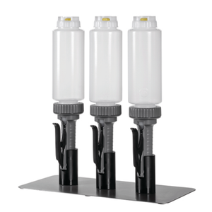 Nemco 10983 Triple Portion Pump Dispenser Stand 13"L x 5"W