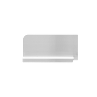 Omcan 47729 Left Side Splash Guard for 20" x 20" Pot Sinks, 18/304 Stainless Steel